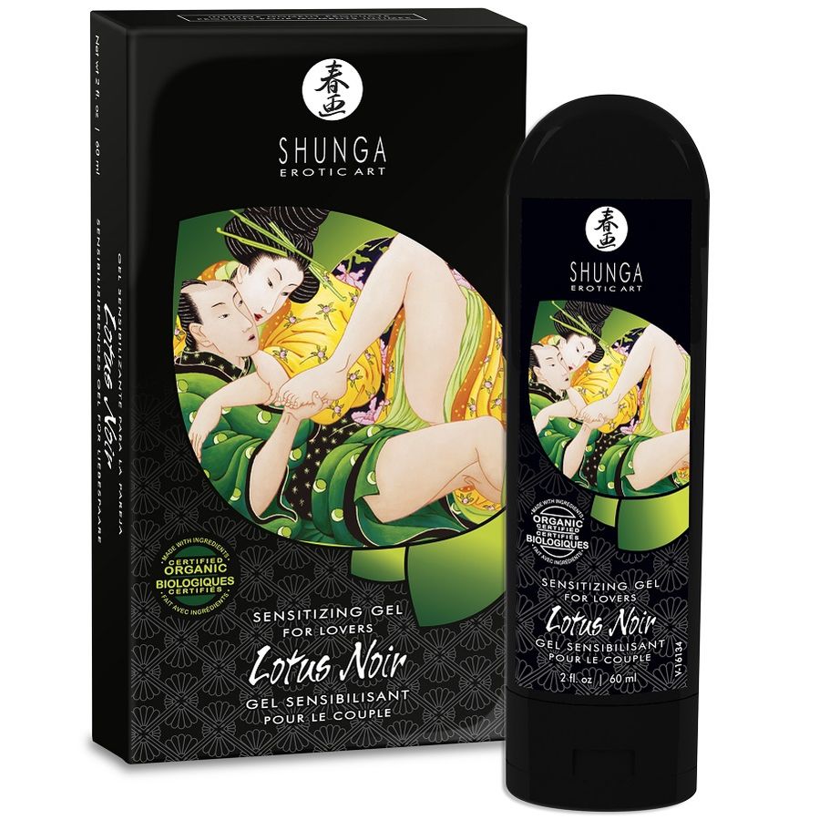 Lotus Noir - Gel sensibilizante para casal - Shunga Erotic Art
